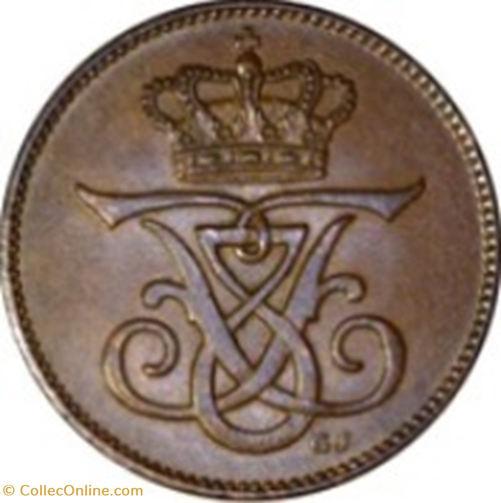 2 øre - Frédéric VIII Danemark 1909 monnaies monde 2 re frederic viii danemark 1909