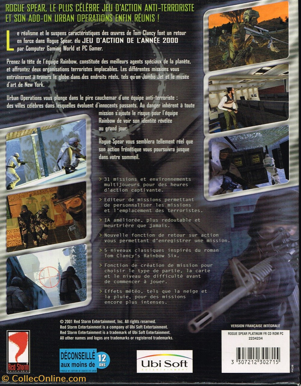 Rogue Spear-Platinium Pack Edition jeux videos consoles rogue spear platinium pack edition