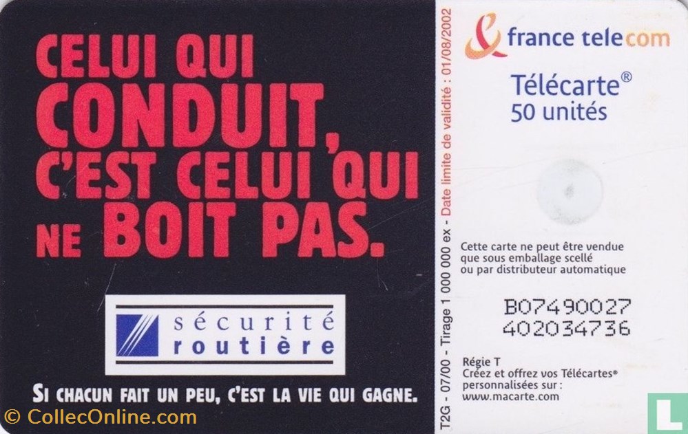 France- Sécurité Routière- Gemplus 03.1 (1990) divers telecartes cartes telephoniques france securite routiere gemplus 03 1 1990