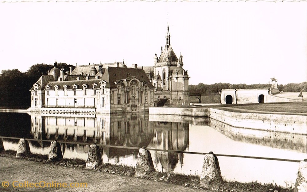 cartes postales france oise chantilly le chateau