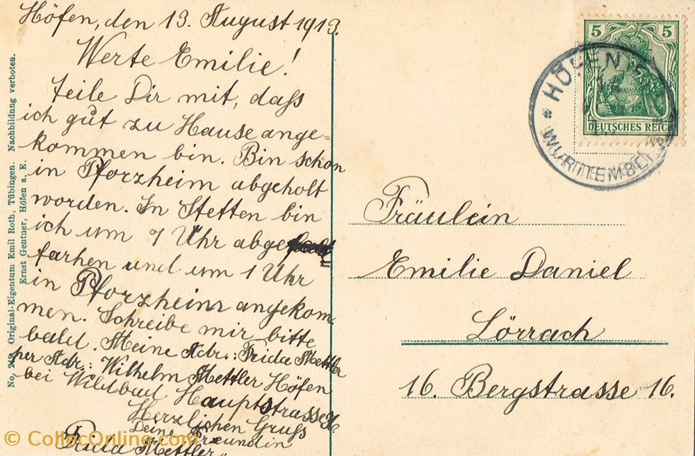 cartes postales allemagne hofen