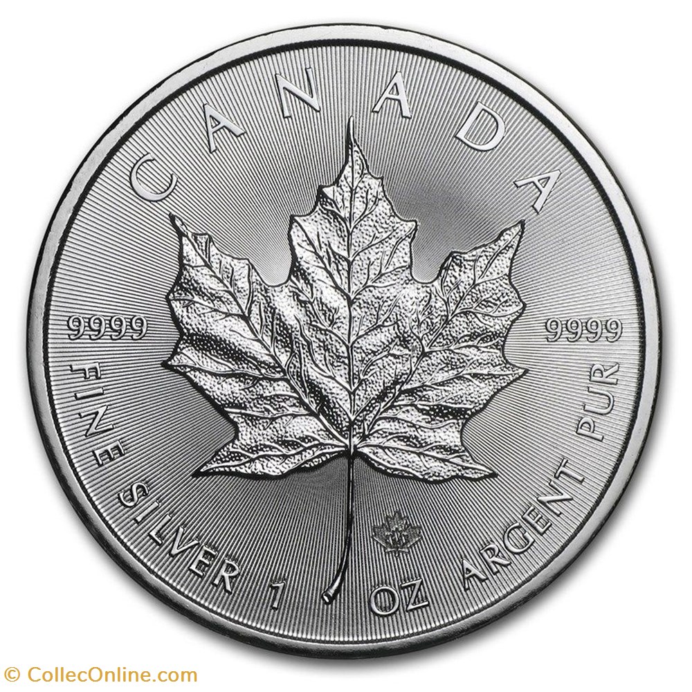 monnaies monde 5 dollars maple leaf canada 2016