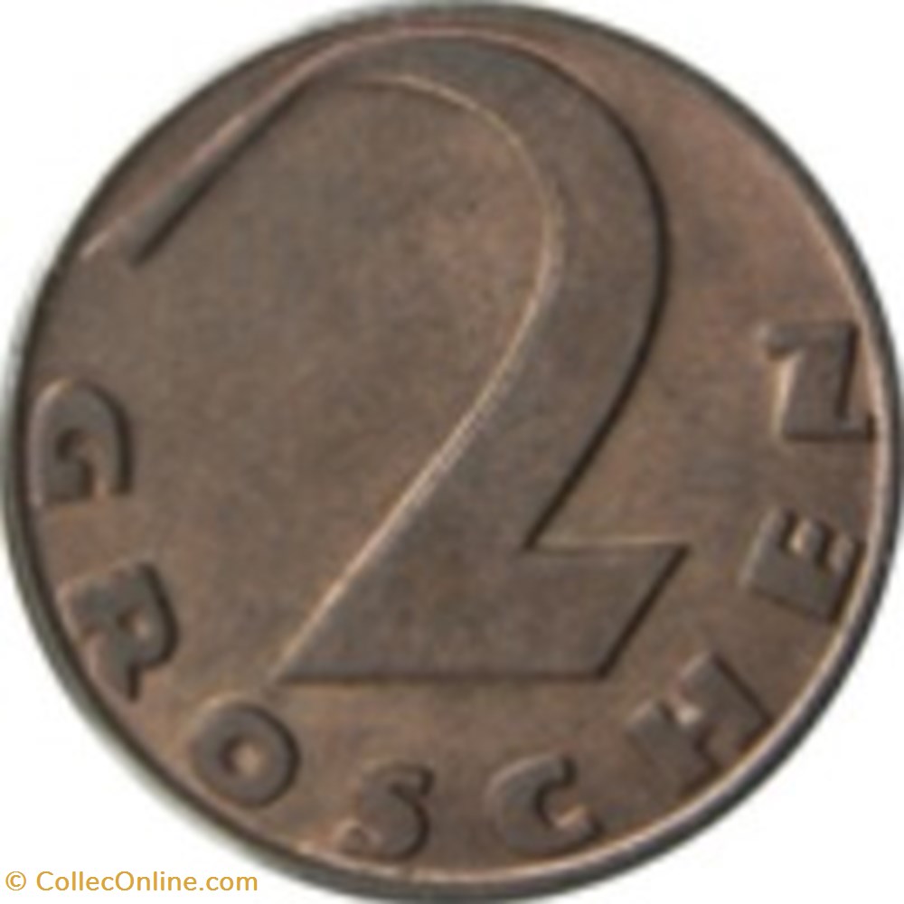 2 Groschen Autriche 1934 monnaies monde 2 groschen autriche 1934
