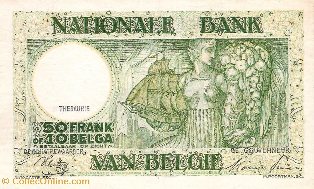 Belgique-50 Francs-30-01-1942 billets belgique 50 francs 30 01 1942