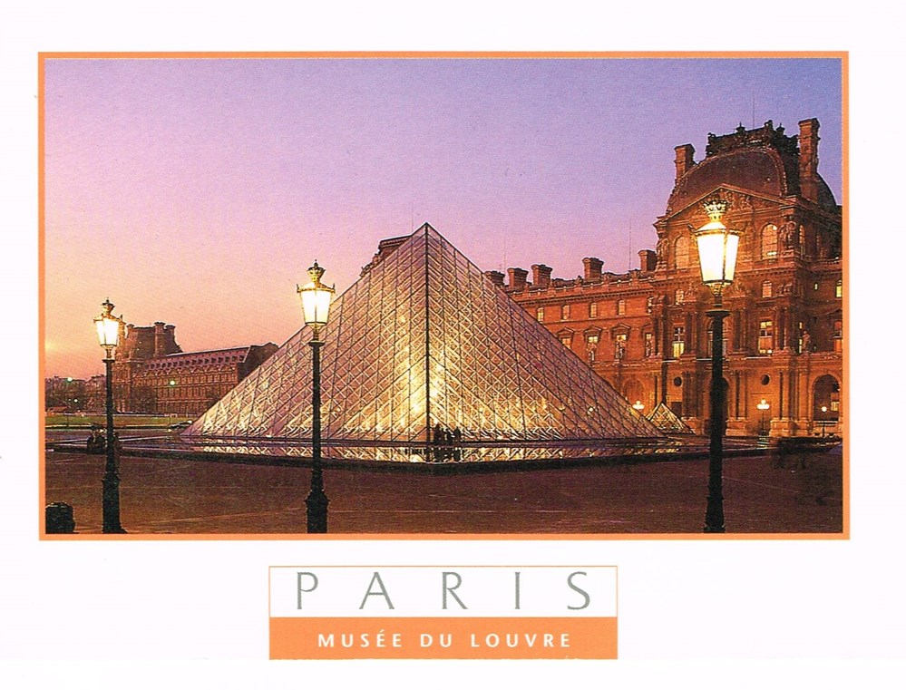 cartes postales france paris le musee du louvre