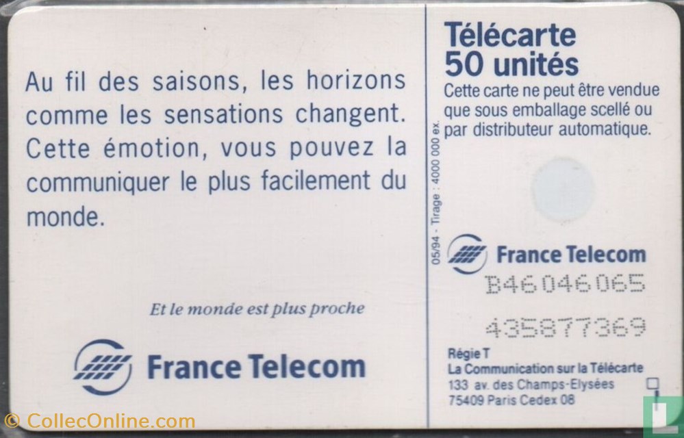 divers telecartes cartes telephoniques france printemps gemplus 01 1 1988