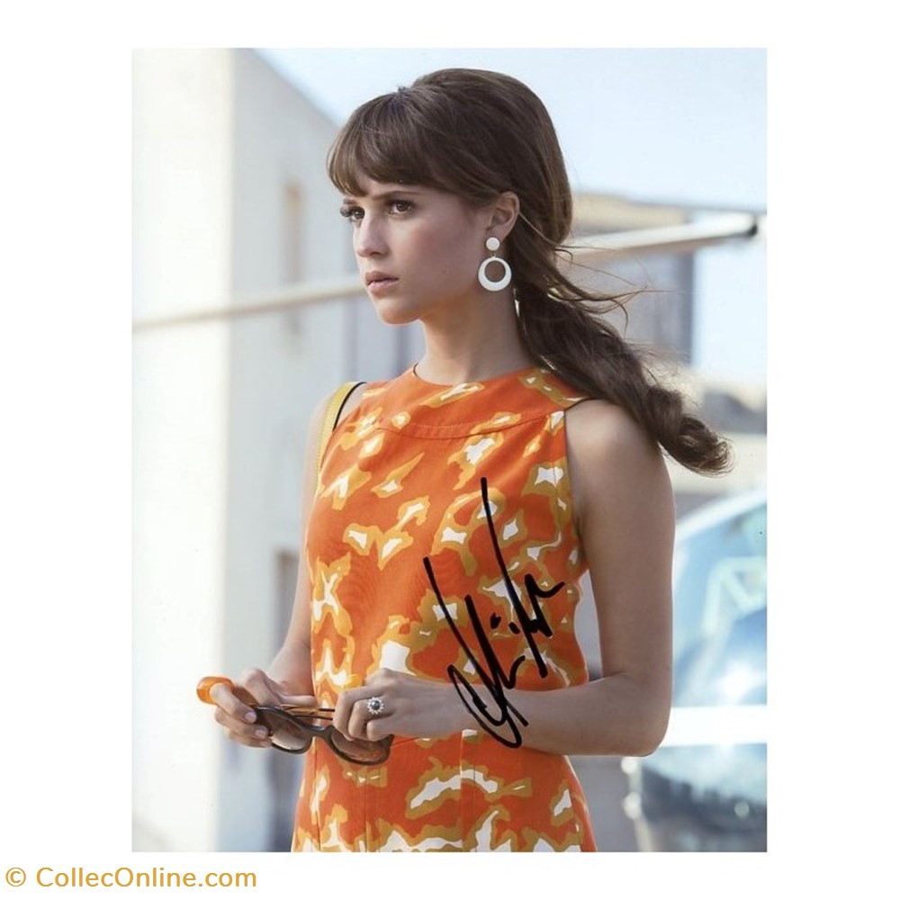 Alicia Vikander cinema series autographes alicia vikander