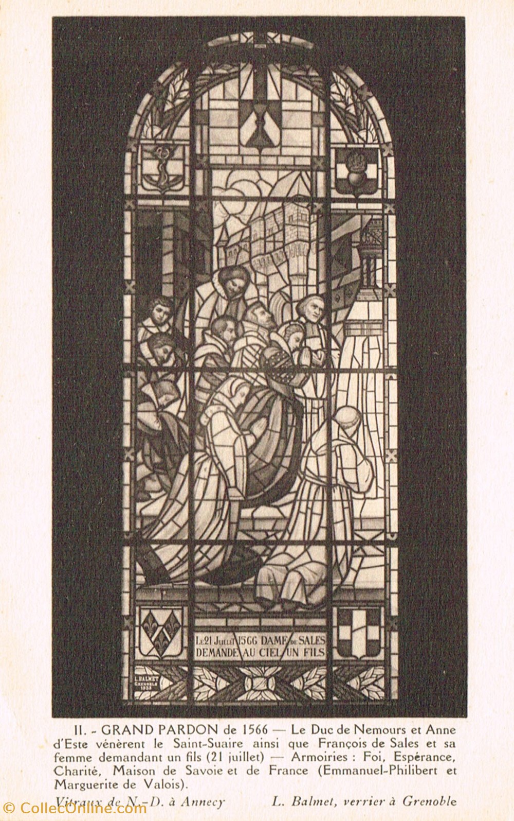 France-Annecy-Vitraux Notre Dame cartes postales france annecy vitraux notre dame