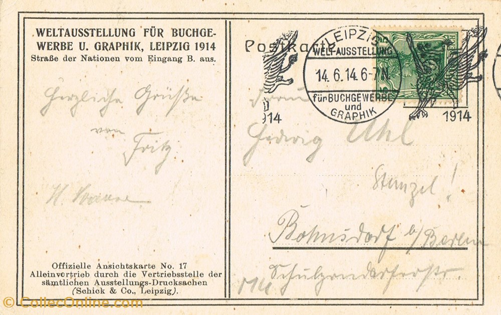 cartes postales allemagne leipzig
