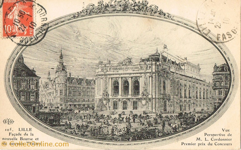 France-Nord-Lille-Bourse cartes postales france nord lille bourse