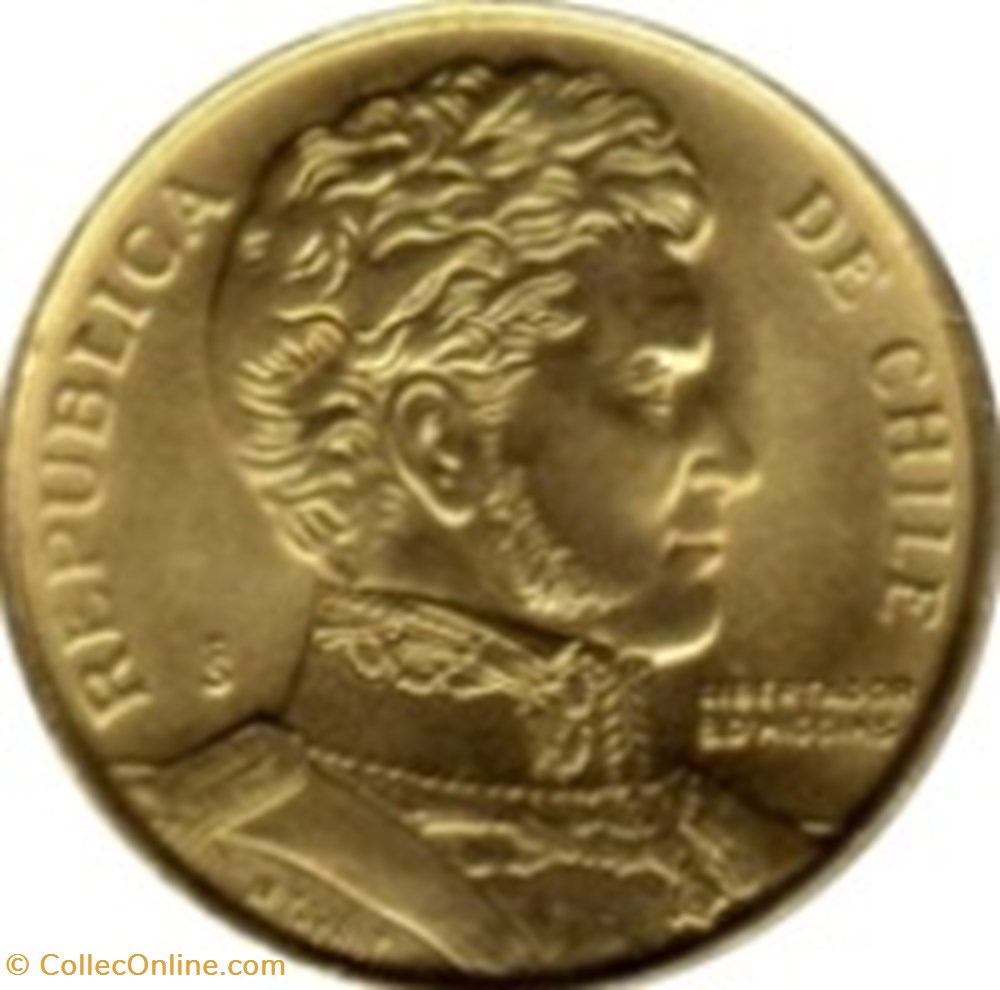 1 peso Chili 1989 monnaies monde 1 peso chili 1989
