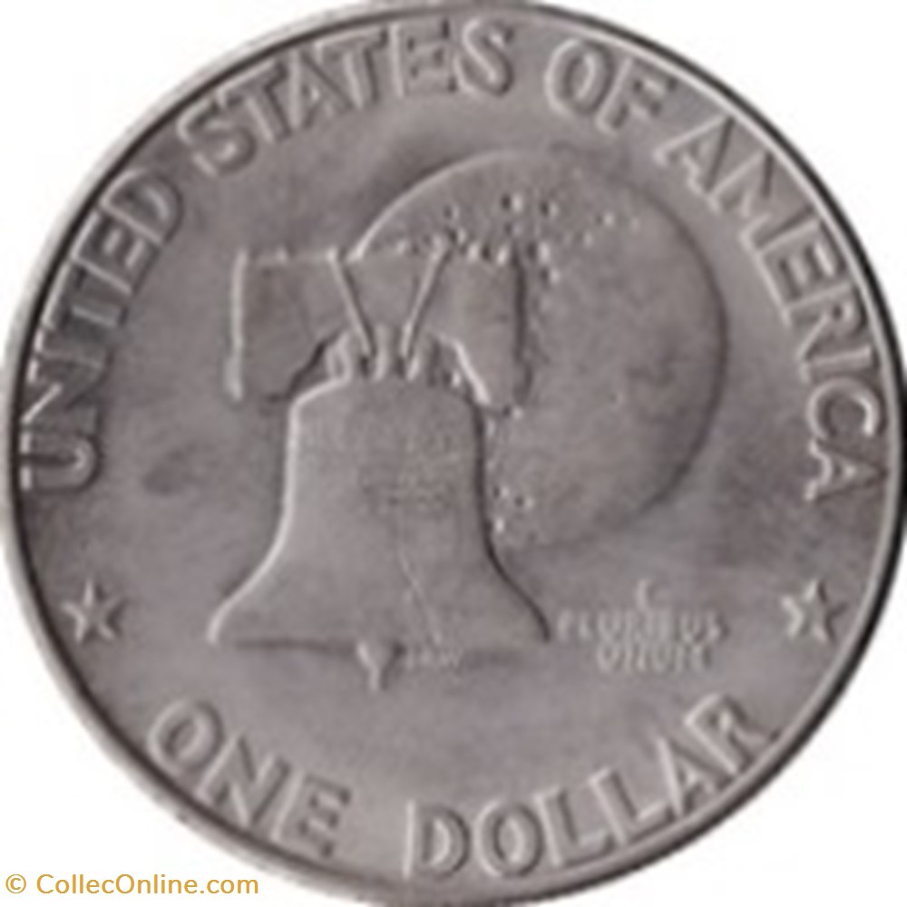 Etats Unis-1 dollar "Eisenhower Bicentennial Dollar" 1976 D Type II monnaies monde etats unis 1 dollar eisenhower bicentennial dollar 1976 d type ii