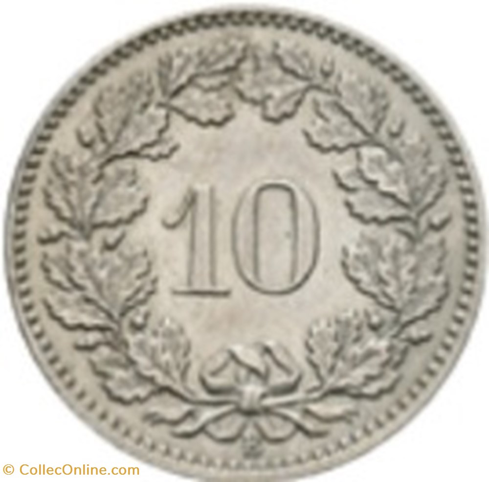 10 Rappen Suisse 1921 monnaies monde 10 rappen suisse 1921