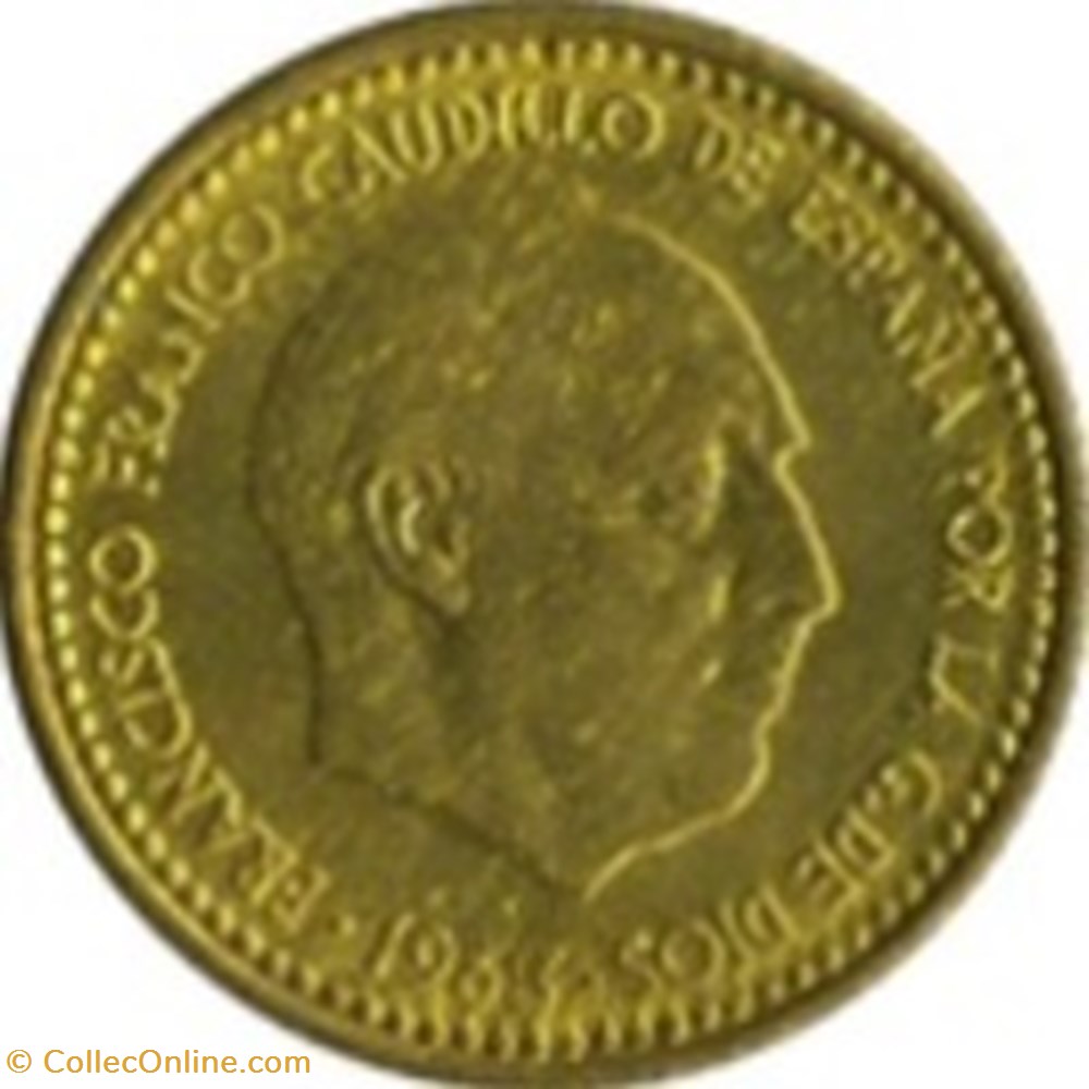 1 Peseta Espagne 1947 (50) monnaies monde 1 peseta espagne 1947 50