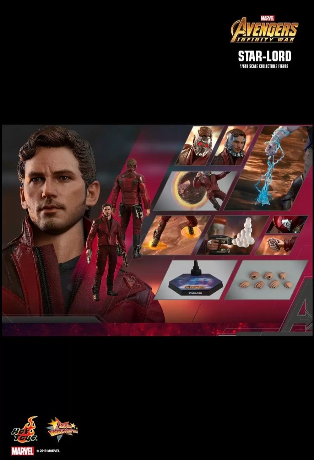figurines cinema marvel les gardiens de la galaxie star lord infinity war mms539