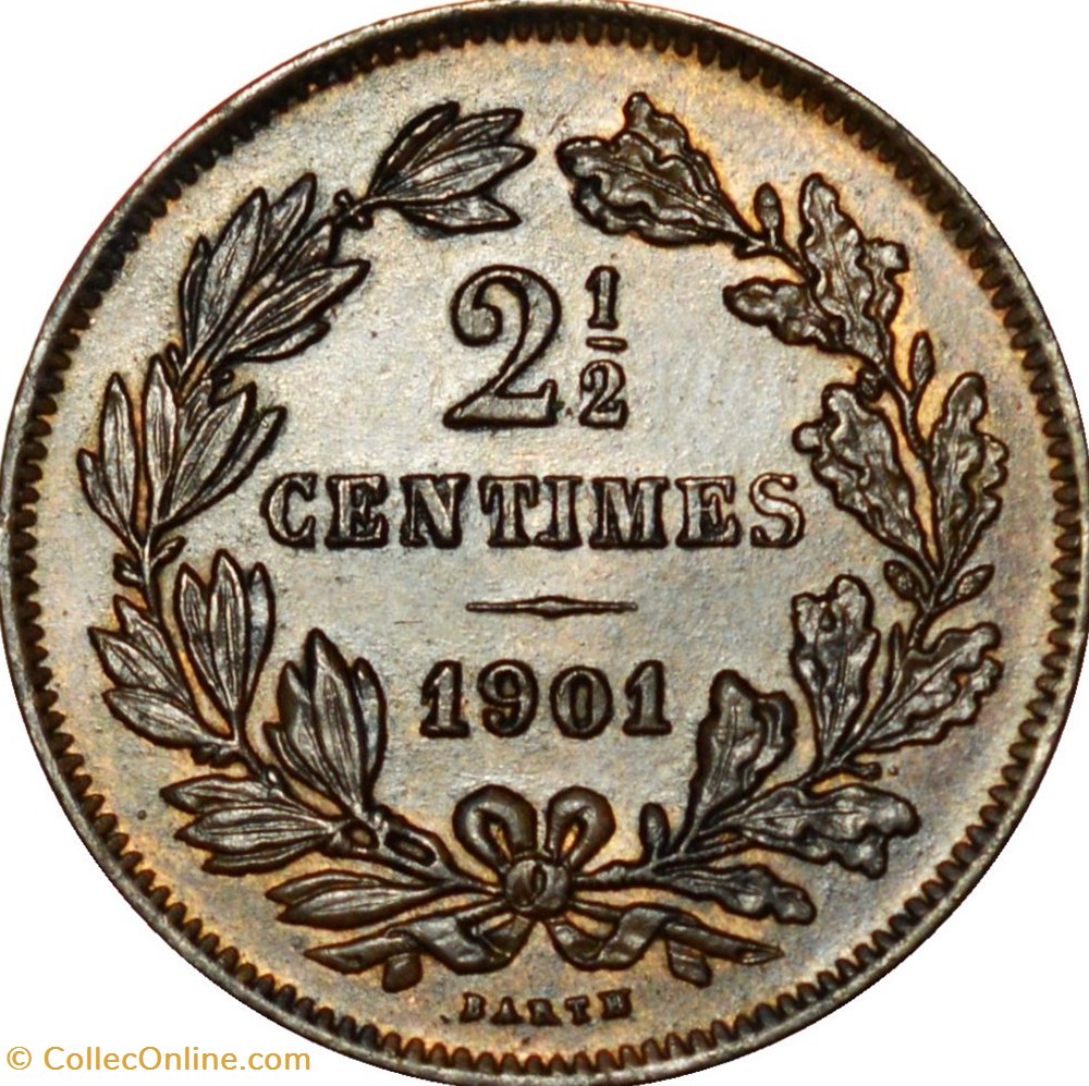 2-1/2 centimes Luxembourg 1854 monnaies monde 2 1 2 centimes luxembourg 1854