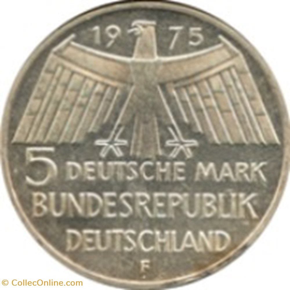 5 deutsche mark Europäisches Denkmalschutzjahr Allemagne 1975 (F) monnaies monde 5 deutsche mark europaisches denkmalschutzjahr allemagne 1975 f
