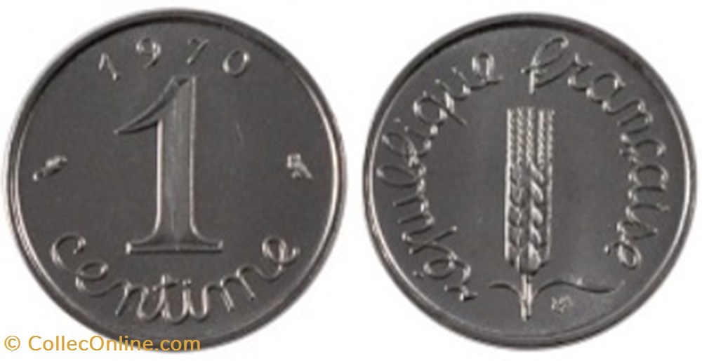 monnaies 1 centime epi 1967