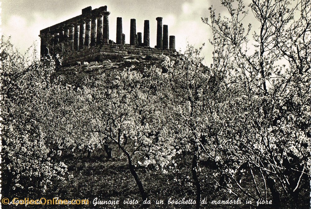 cartes postales italie agrigento temple de junon