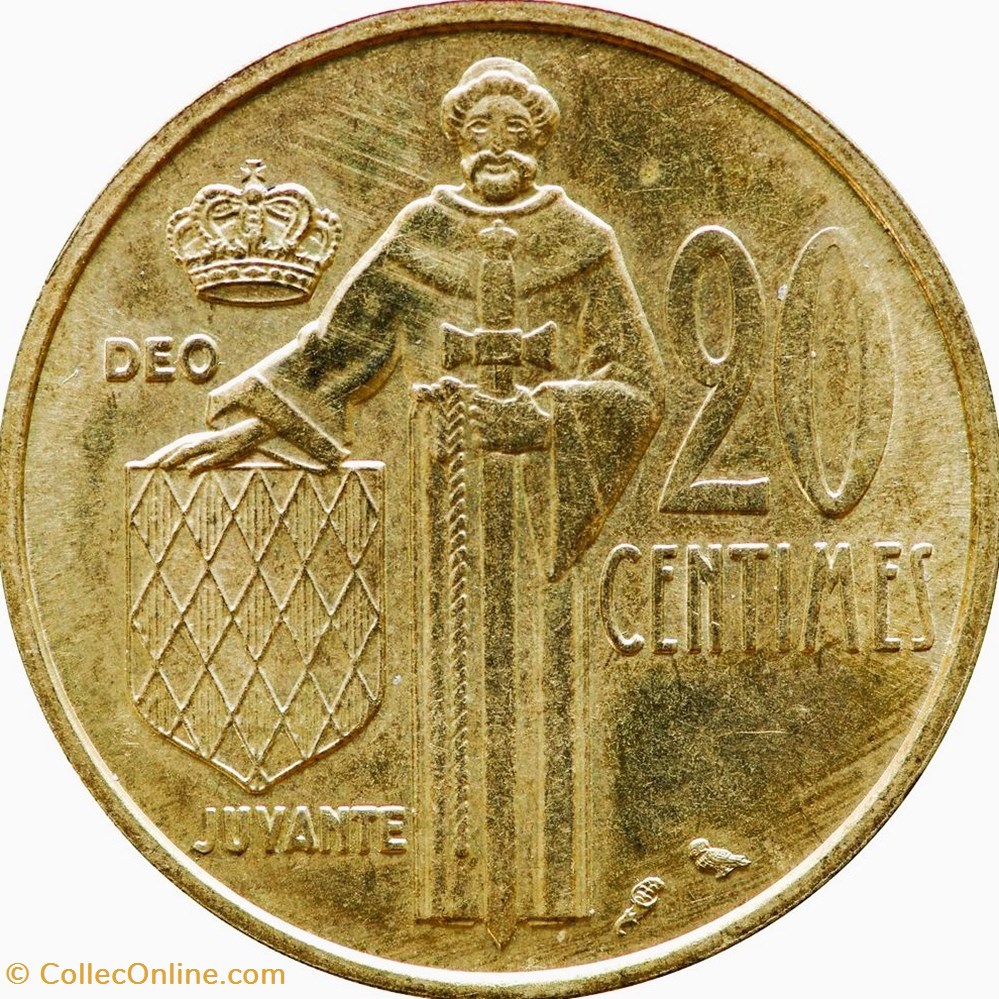 20 centimes Monaco 1962 - Rainier III monnaies monde 20 centimes monaco 1962 rainier iii