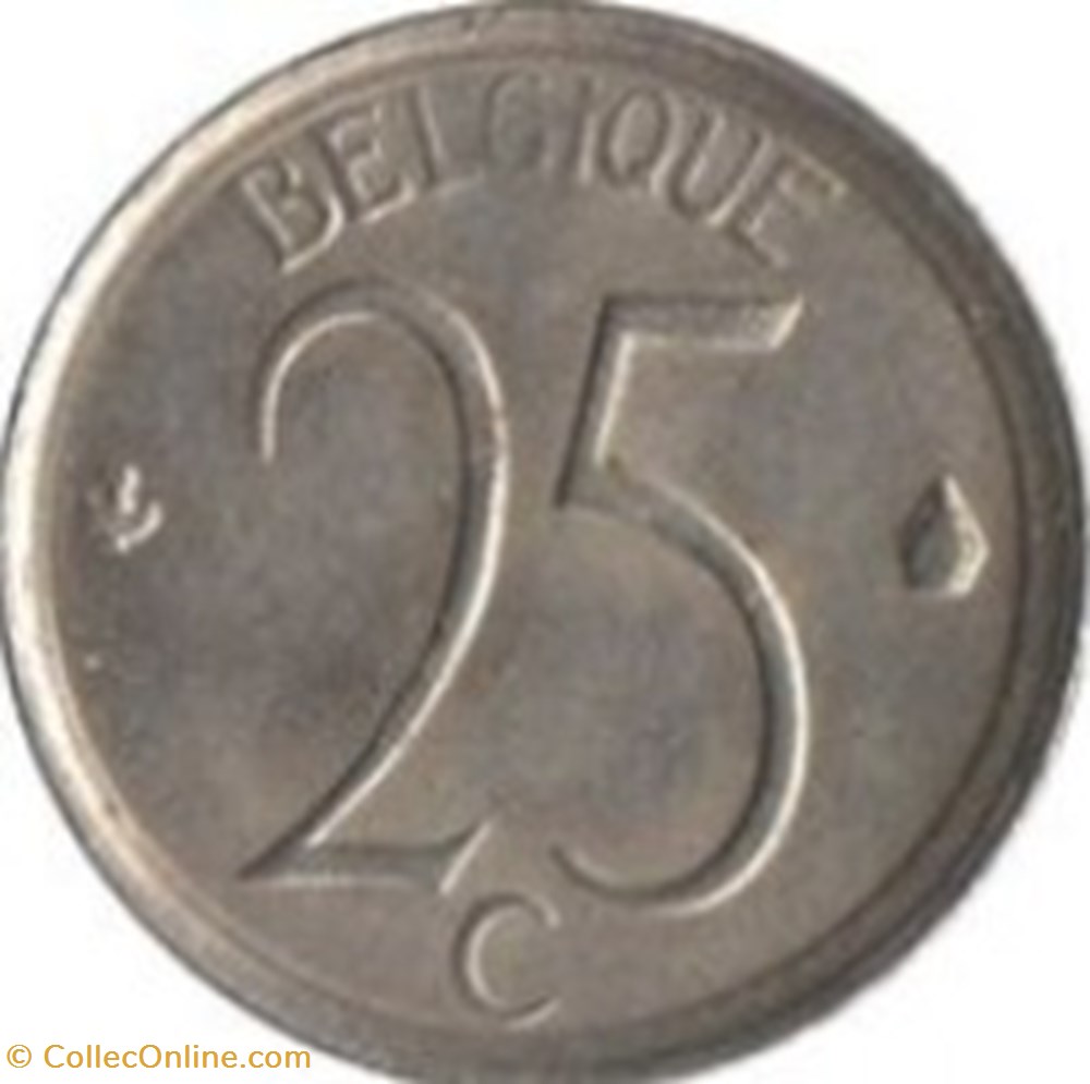 25 cent (Français) Belgique 1966 monnaies monde 25 cent francais belgique 1966
