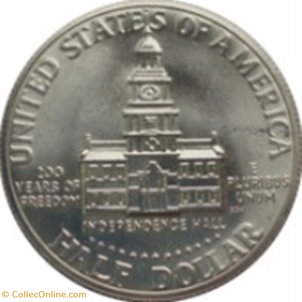 Half Dollar "Kennedy Bicentennial" Etats-Unis 1976 S monnaies monde half dollar kennedy bicentennial etats unis 1976 s