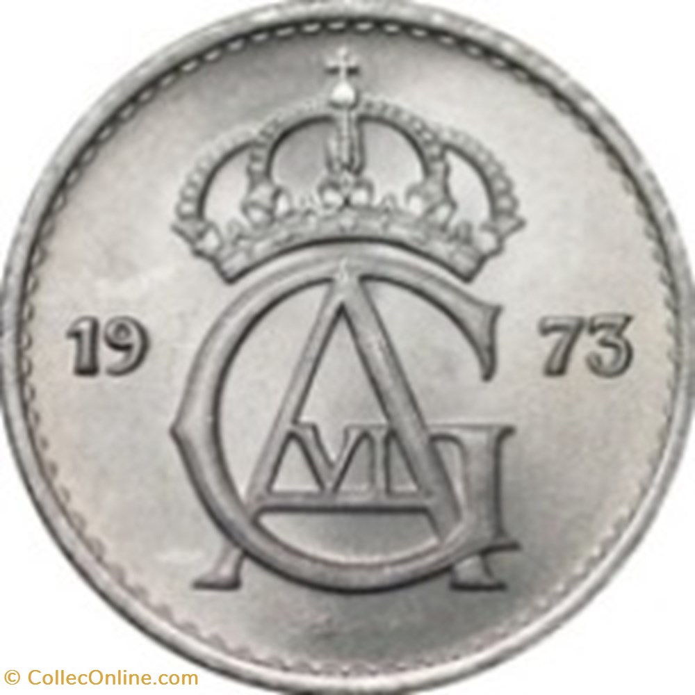 25 öre Gustaf VI Adolf Suède 1968 monnaies monde 25 ore gustaf vi adolf suede 1968