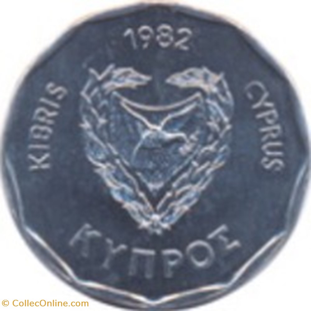 5 Mils Chypre 1982 monnaies monde 5 mils chypre 1982