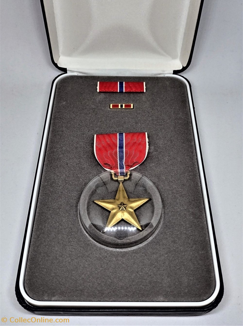 militaria medailles insignes etats unis bronze star avec ruban et coffret origine