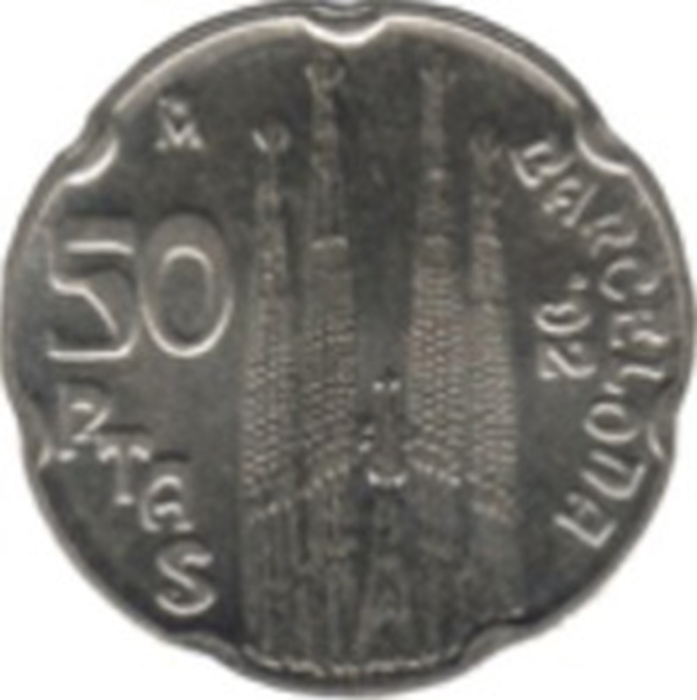 50 Pesetas Espagne 1992 JO monnaies monde 50 pesetas espagne 1992 jo