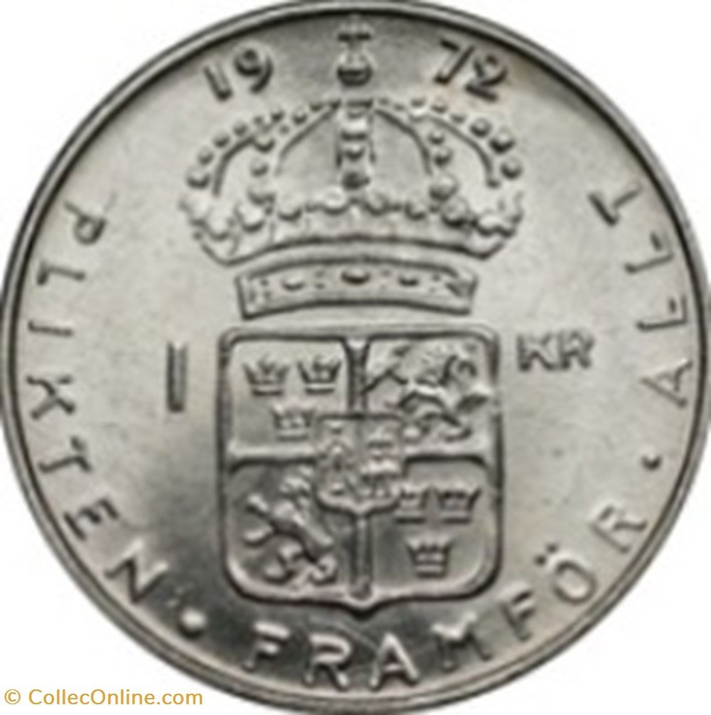 1 krona Gustaf VI Adolf Suède 1969 monnaies monde 1 krona gustaf vi adolf suede 1969
