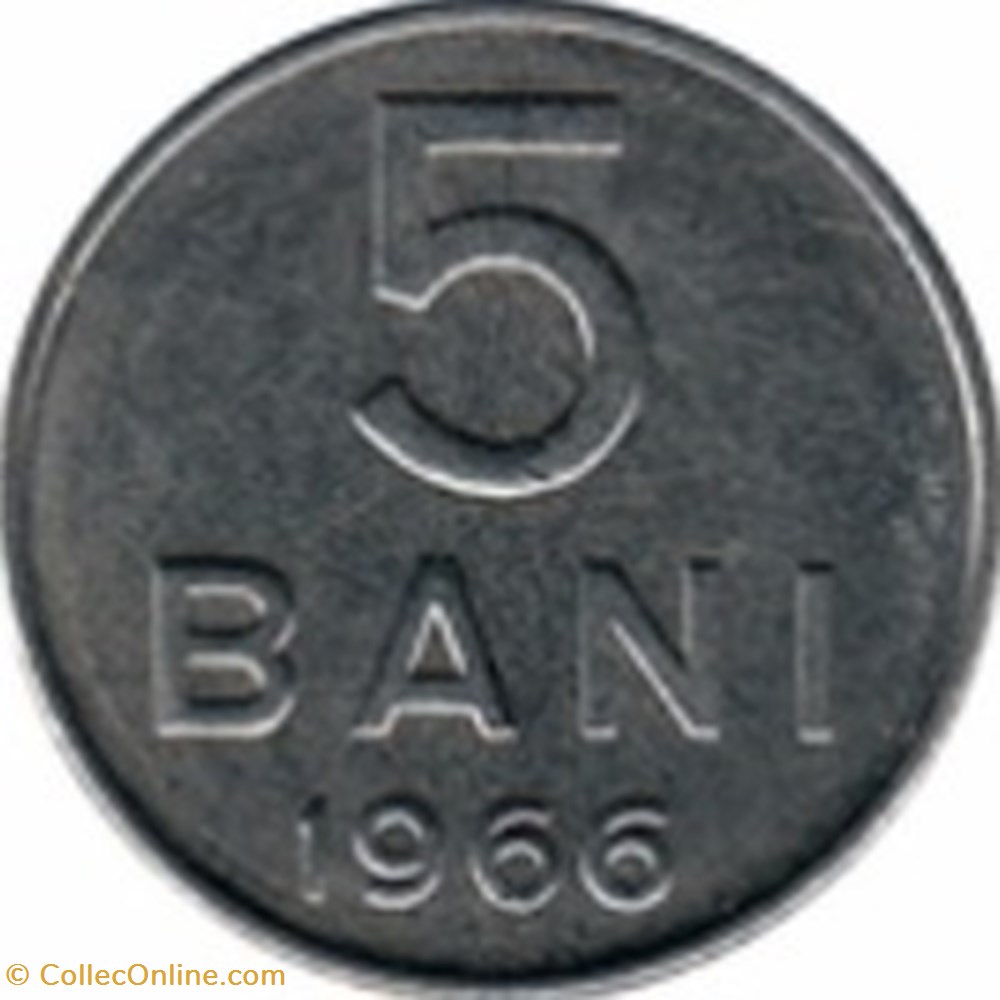 monnaies monde 5 bani roumanie 1966 republique socialiste