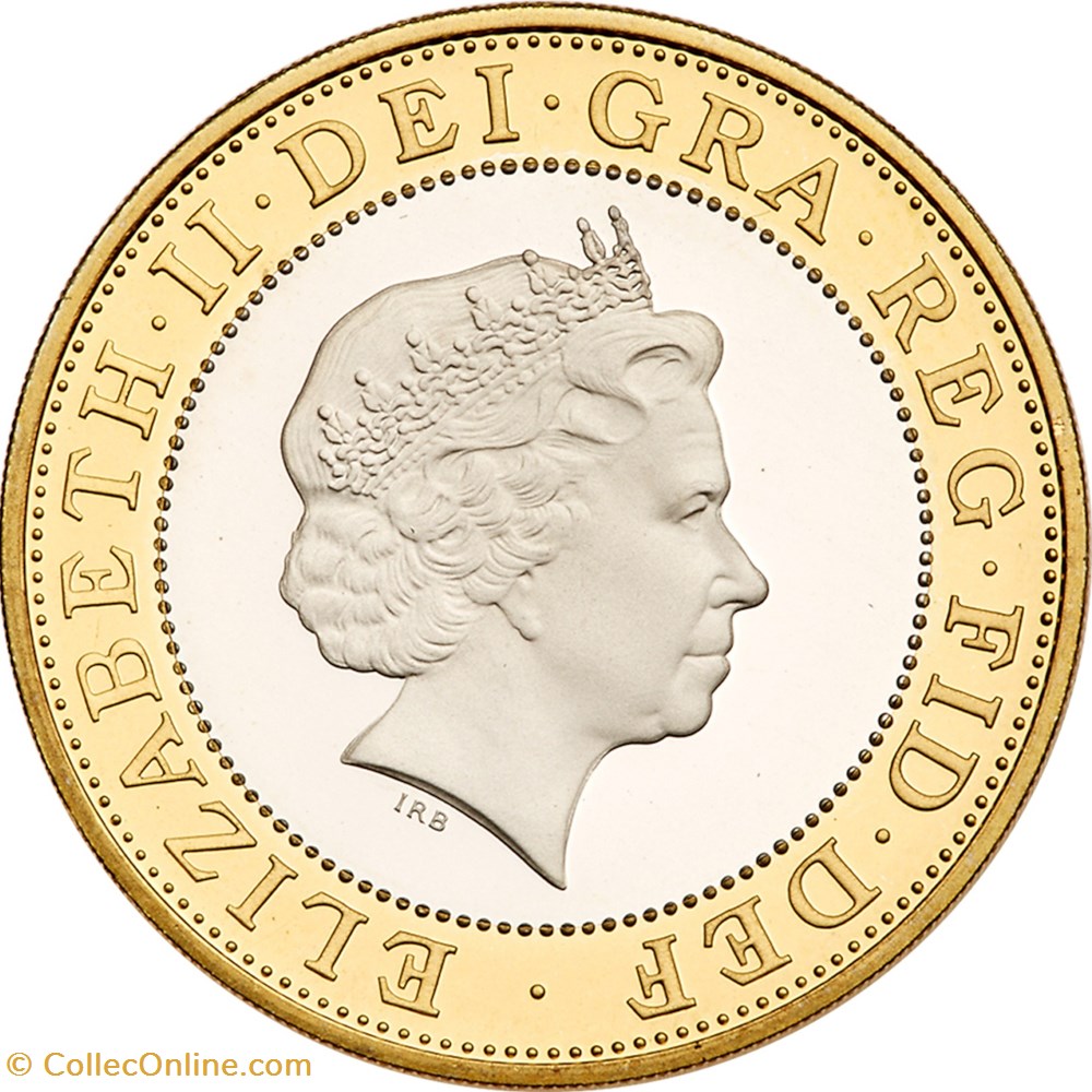 2 Livres Angleterre Elizabeth II 2003- 50e anniversaire de la découverte de la structure de l'ADN. monnaies monde royaume uni 2 livres angleterre elizabeth ii 2003 50e anniversaire de la decouverte de la structure de adn