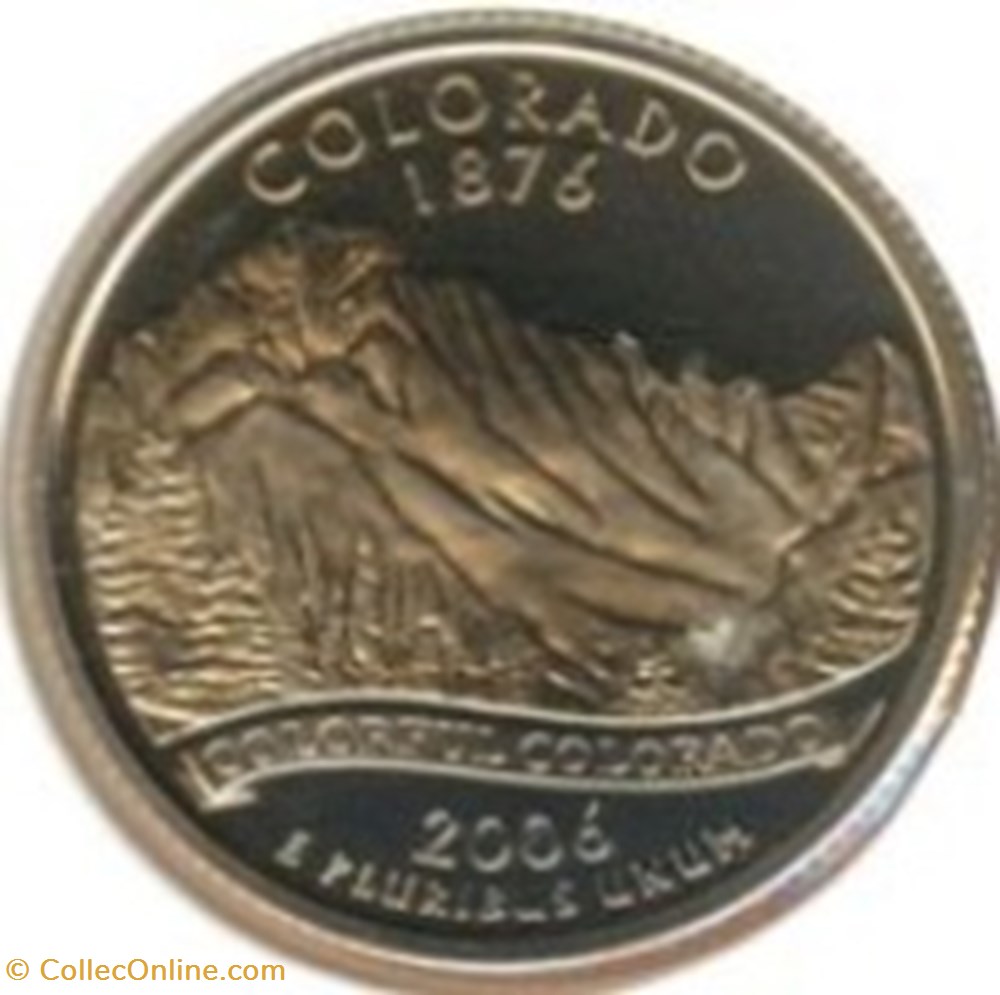 Etats Unis-¼ Dollar "Quarter Colorado" 2006 P monnaies monde etats unis dollar quarter colorado 2006 p