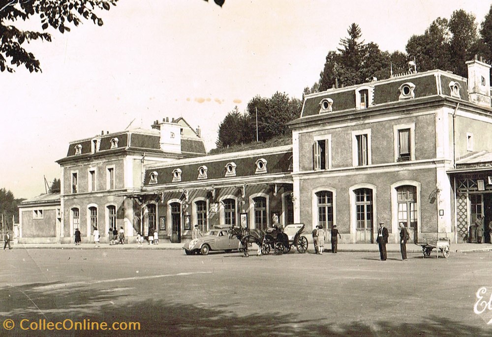 cartes postales france puy de dome la bourboule la gare