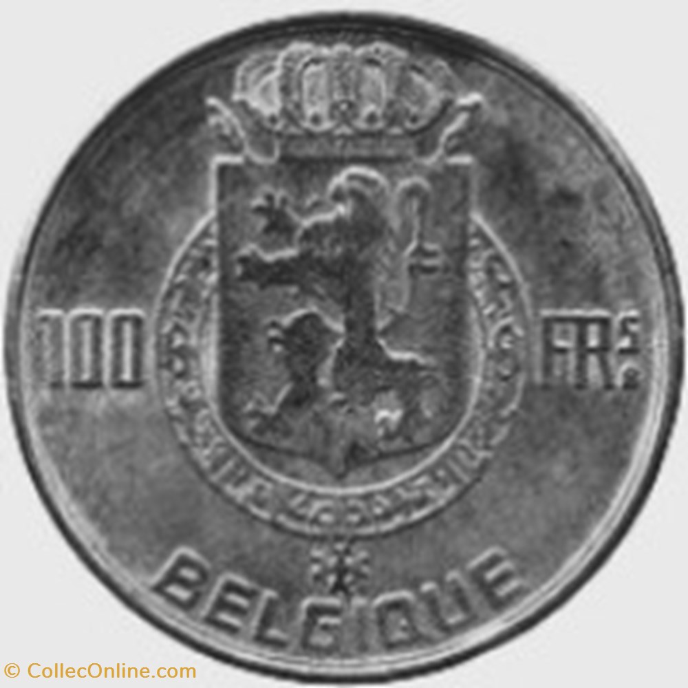 100 francs - Prince Charles - type dynastie 1948 (Français) monnaies monde belgique 100 francs prince charles type dynastie 1948 francais