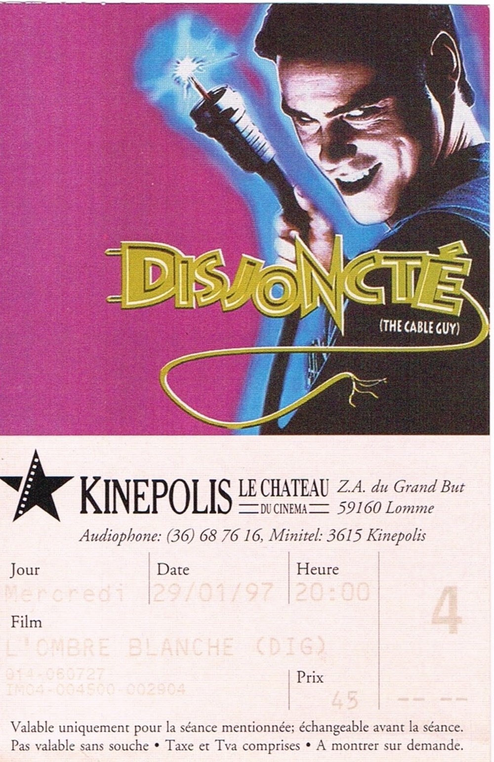 Disjoncté documents anciens tickets entree disjoncte