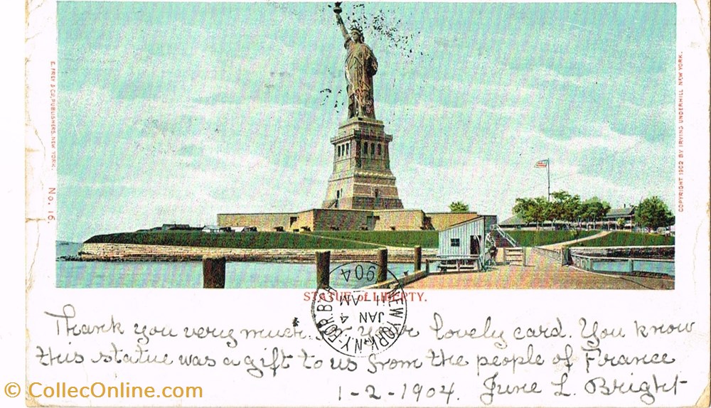 Etats Unis-New York-Statue de la Liberté cartes postales etats unis new york statue de la liberte
