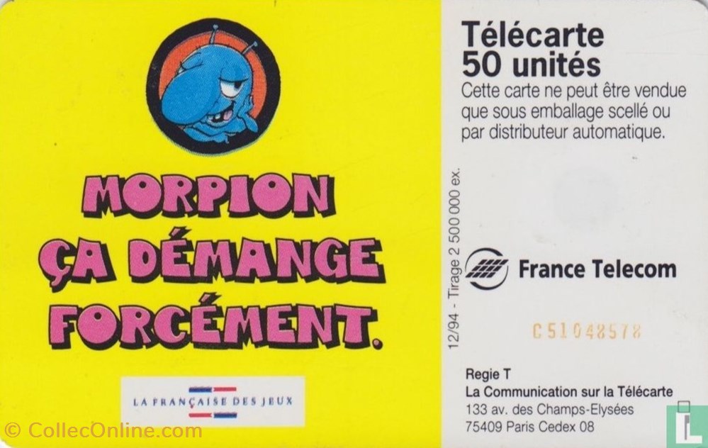 divers telecartes cartes telephoniques france morpion schlumberger 07 1 1992