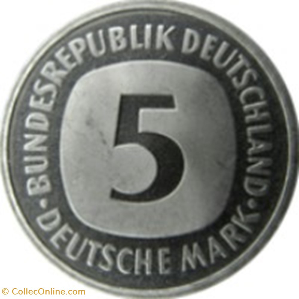 5 deutsche mark Allemagne 1975 (D) monnaies monde 5 deutsche mark allemagne 1975 d
