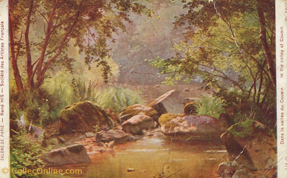 cartes postales france rene his dans la vallee du cousin