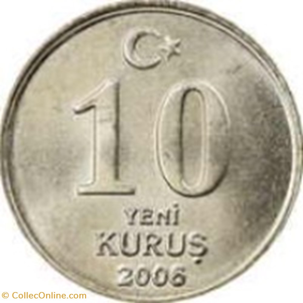 10 yeni kuruş Turquie 2007 monnaies monde 10 yeni kurus turquie 2007