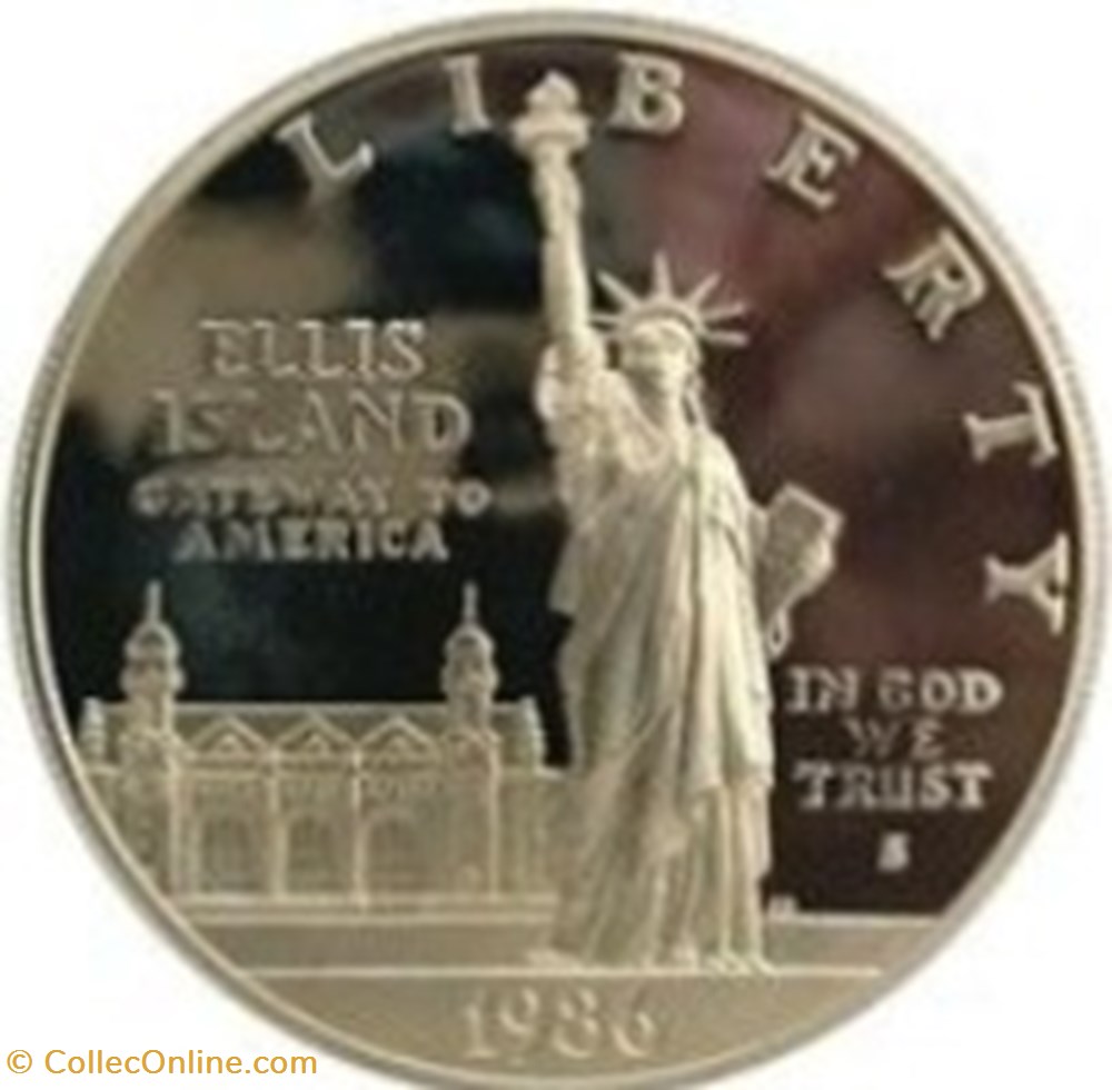 Etats Unis-1 dollar Statue de la liberté 1986 S Uncirculated monnaies monde etats unis 1 dollar statue de la liberte 1986 s uncirculated