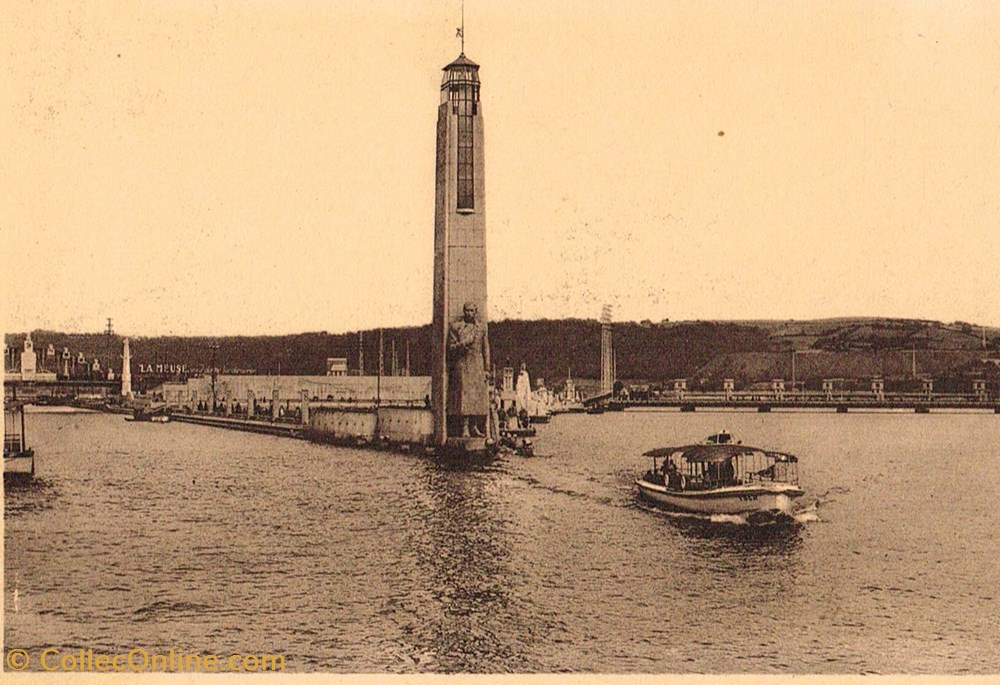 cartes postales belgique liege memorial au roi albert 1er