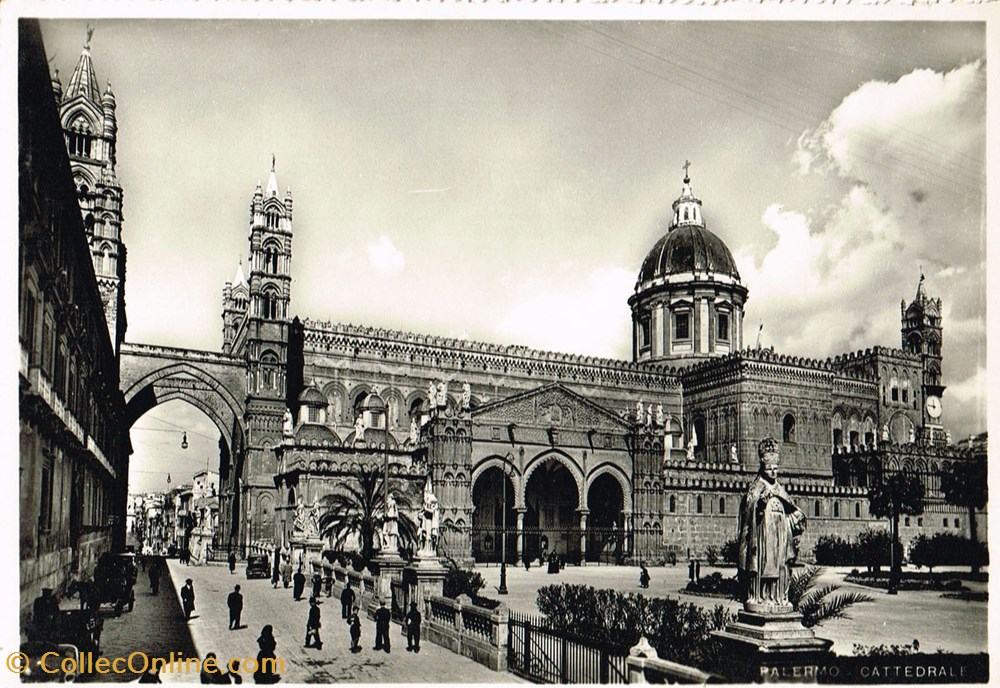 cartes postales italie sicile palerme cathedrale