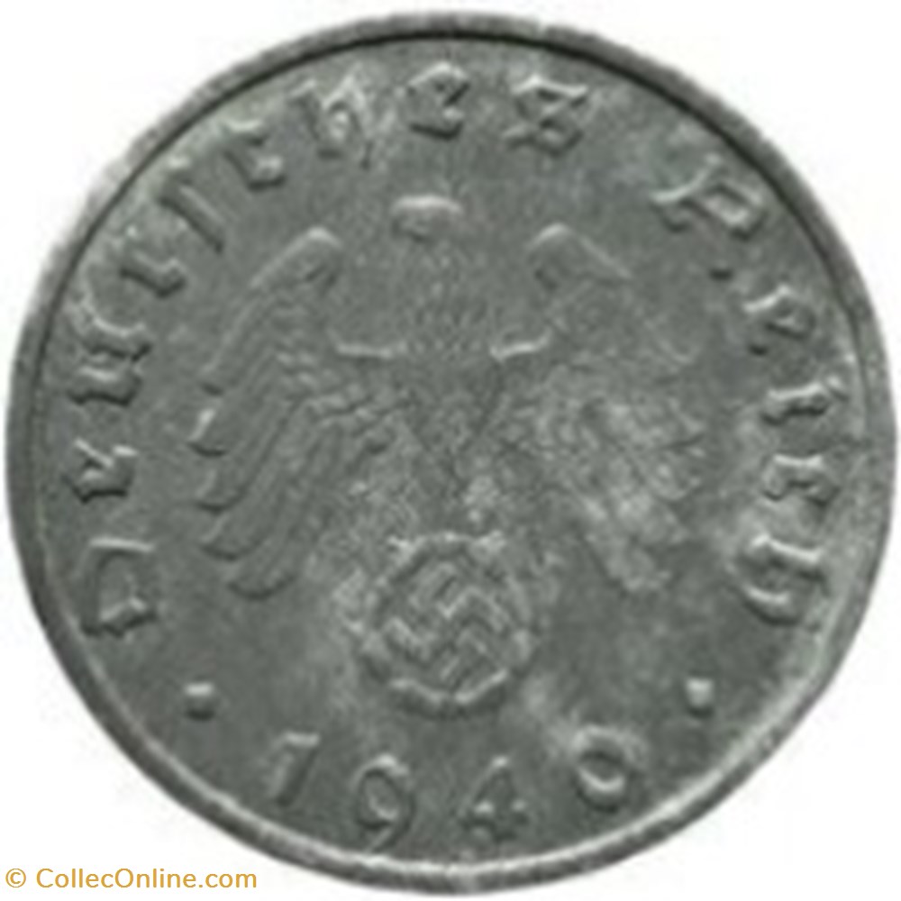 10 reichspfennig Allemagne 1940 (A) monnaies monde 10 reichspfennig allemagne 1940 a