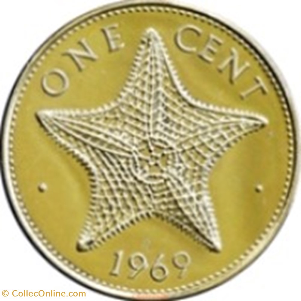 1 cent - Elizabeth II Bahamas 1969 monnaies monde 1 cent elizabeth ii bahamas 1969