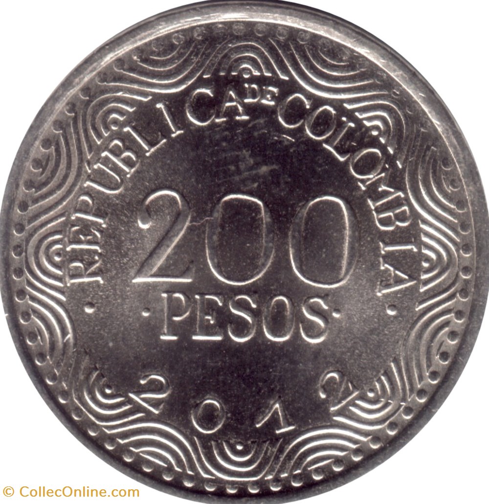 200 pesos 2016 Colombie monnaies monde 200 pesos 2016 colombie