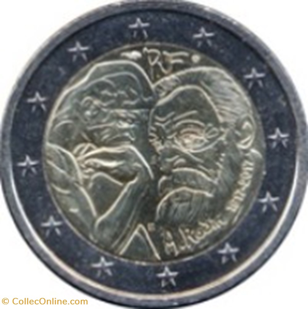 2 euros Auguste Rodin 2017-France monnaies 2 euros auguste rodin 2017 france