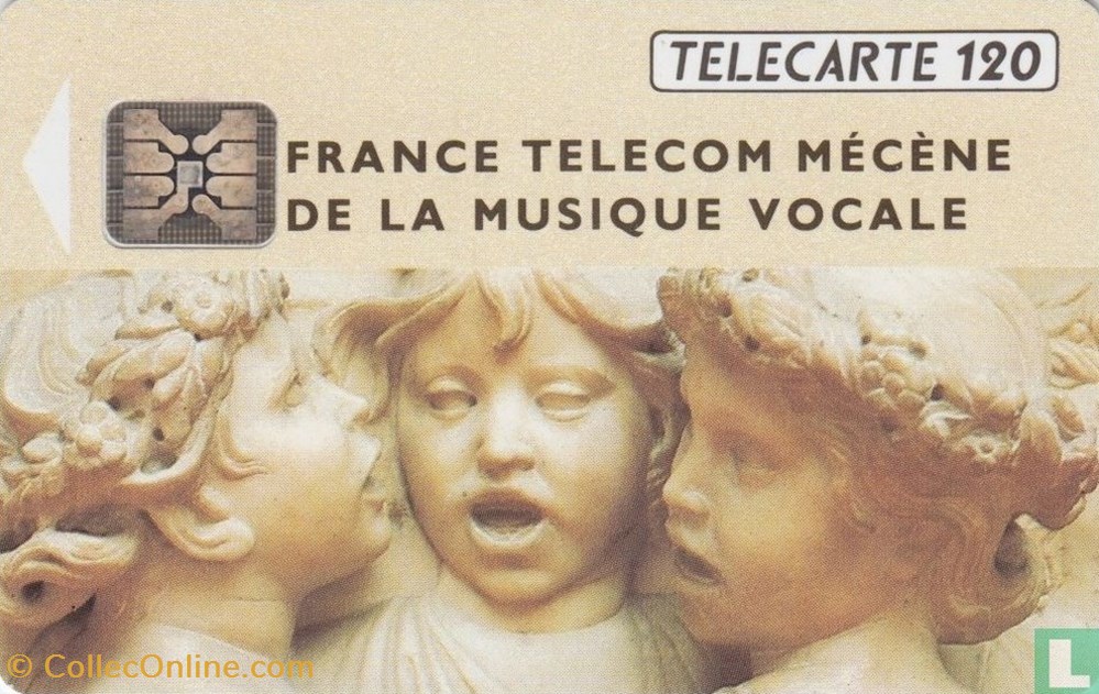 divers telecartes cartes telephoniques france france telecom mecene de la musique vocale schlumberger 04an